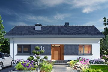  Projekt domu Domidea 1 w4 (WAC1116) - projekt domu parterowego - Zdjęcie 1