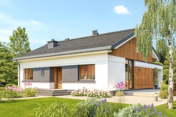  Projekt domu Domidea 1 w4 (WAC1116) - projekt domu parterowego - Zdjęcie 2