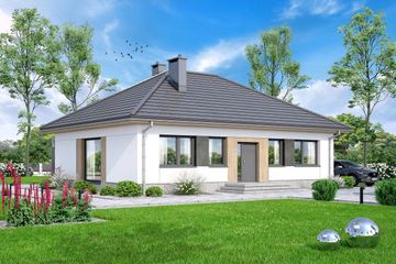  Projekt domu Mokka 17 4s (WOF1192) - projekt domu parterowego - Zdjęcie 1
