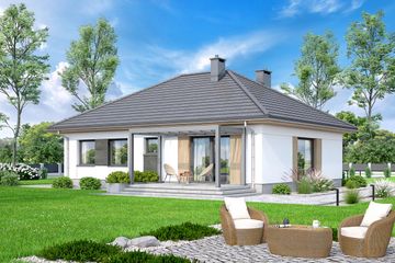  Projekt domu Mokka 17 4s (WOF1192) - projekt domu parterowego - Zdjęcie 2
