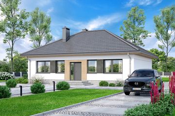  Projekt domu Mokka 17 4s (WOF1192) - projekt domu parterowego - Zdjęcie 3