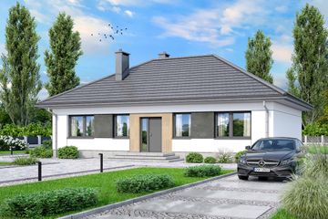  Projekt domu Mokka 17 plus 4s (WOF1193) - projekt domu parterowego - Zdjęcie 1