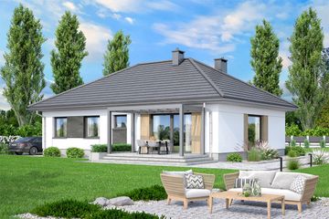  Projekt domu Mokka 17 plus 4s (WOF1193) - projekt domu parterowego - Zdjęcie 2