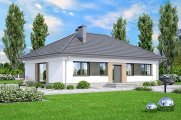  Projekt domu Mokka 17 plus 4s (WOF1193) - projekt domu parterowego - Zdjęcie 3