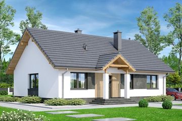  Projekt domu Lukrecja (WOF1194) - projekt domu parterowego - Zdjęcie 1