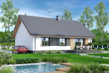  Projekt domu Lukrecja (WOF1194) - projekt domu parterowego - Zdjęcie 4