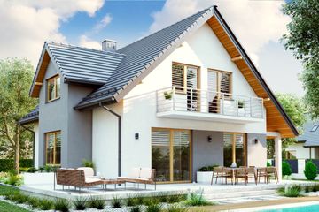  Projekt domu BW-27 wariant 4 (JGC1252) - projekt domu parterowego z poddaszem - Zdjęcie 1