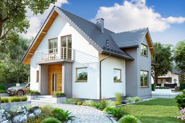  Projekt domu BW-27 wariant 4 (JGC1252) - projekt domu parterowego z poddaszem - Zdjęcie 2