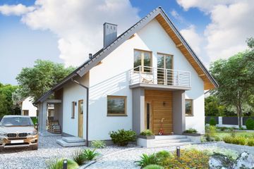  Projekt domu BW-27 wariant 4 (JGC1252) - projekt domu parterowego z poddaszem - Zdjęcie 3