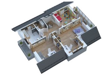  Projekt domu BW-27 wariant 4 (JGC1252) - projekt domu parterowego z poddaszem - Zdjęcie 5