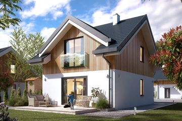  Projekt domu Kote (BSA2332) - projekt domu parterowego z poddaszem - Zdjęcie 1