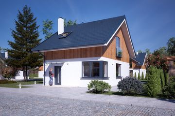  Projekt domu Kote (BSA2332) - projekt domu parterowego z poddaszem - Zdjęcie 4