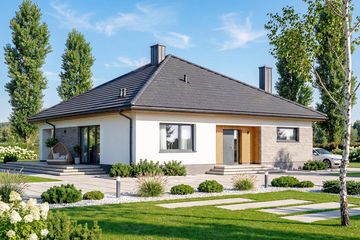  Projekt domu Aloes 4 (WOF1195) - projekt domu parterowego - Zdjęcie 1