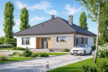  Projekt domu Aloes 4 (WOF1195) - projekt domu parterowego - Zdjęcie 2