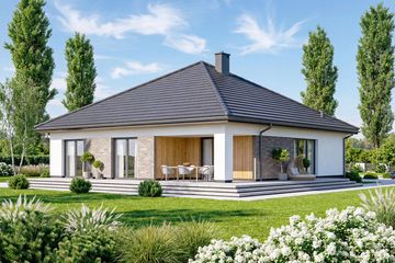  Projekt domu Aloes 4 (WOF1195) - projekt domu parterowego - Zdjęcie 4