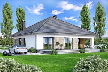  Projekt domu Aloes 4 (WOF1195) - projekt domu parterowego - Zdjęcie 4