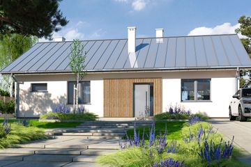  Projekt domu Inez 100 (WRR1133) - projekt domu parterowego - Zdjęcie 1