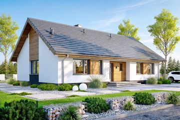  Projekt domu Mokka 6 plus (WOF1196) - projekt domu parterowego - Zdjęcie 1