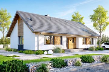  Projekt domu Mokka 6 plus (WOF1196) - projekt domu parterowego - Zdjęcie 1