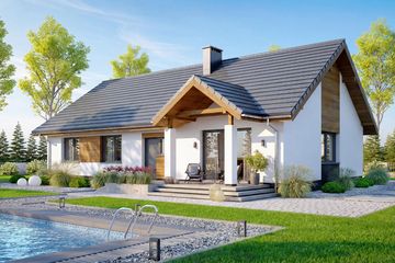  Projekt domu Mokka 6 plus (WOF1196) - projekt domu parterowego - Zdjęcie 2