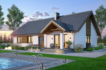  Projekt domu Mokka 6 plus (WOF1196) - projekt domu parterowego - Zdjęcie 2