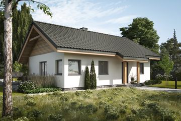  Projekt domu L-241 murowany (SLU1028) - projekt domu parterowego - Zdjęcie 1