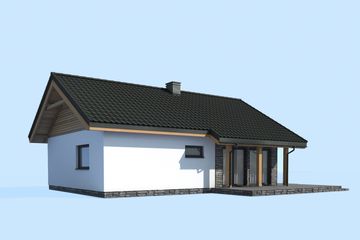  Projekt domu L-241 murowany (SLU1028) - projekt domu parterowego - Zdjęcie 4