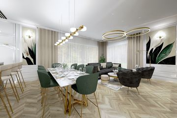 Projekt domu Ka229 T - parterowy dom o powierzchni 132,44 m², dach płaski - ujęcie 4
