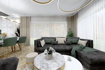Projekt domu Ka229 T - parterowy dom o powierzchni 132,44 m², dach płaski - ujęcie 5