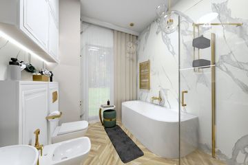 Projekt domu Ka229 T - parterowy dom o powierzchni 132,44 m², dach płaski - ujęcie 32