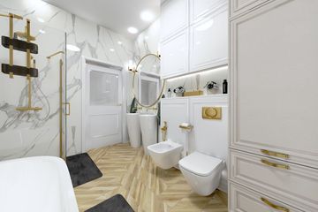 Projekt domu Ka229 T - parterowy dom o powierzchni 132,44 m², dach płaski - ujęcie 34