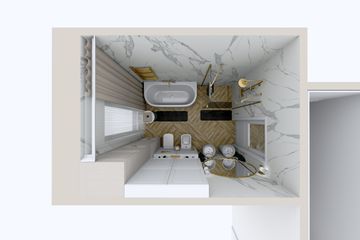 Projekt domu Ka229 T - parterowy dom o powierzchni 132,44 m², dach płaski - ujęcie 39