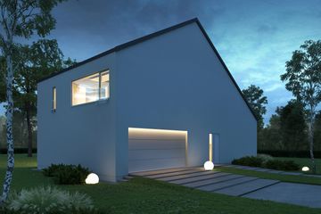  Projekt domu Samowystarczalny Asymetryczny (LOB1002) - projekt domu z pełnym piętrem - Zdjęcie 4