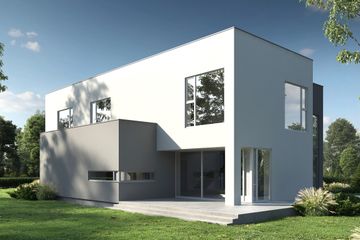  Projekt domu Samowystarczalny Kompozycja przestrzenna (LOB1003) - projekt domu z pełnym piętrem - Zdjęcie 1