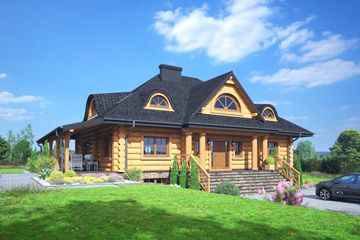  Projekt domu Chmielniki średnie dw 29 (KRP2678) - projekt domu parterowego z poddaszem - Zdjęcie 1
