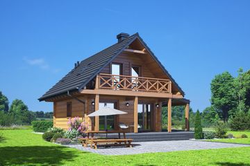  Projekt domu Gajówko 13 dw (KRP2677) - projekt domu parterowego z poddaszem - Zdjęcie 2