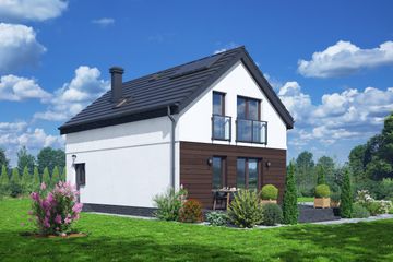  Projekt domu Jugów bb 70 (KRP2675) - projekt domu parterowego z poddaszem - Zdjęcie 2