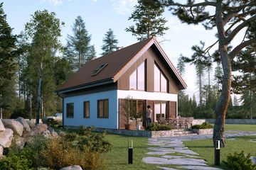  Projekt domu Lisek dr-T (BSA2339) - projekt domu parterowego z poddaszem - Zdjęcie 4