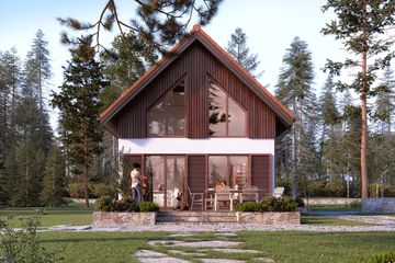  Projekt domu Lisek dr-T (BSA2339) - projekt domu parterowego z poddaszem - Zdjęcie 5