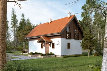  Projekt domu Lisek dr-T (BSA2339) - projekt domu parterowego z poddaszem - Zdjęcie 6