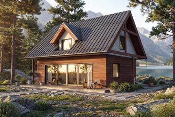  Projekt domu Kubuś - drewniany (GDE1037) - projekt domu parterowego z poddaszem - Zdjęcie 10