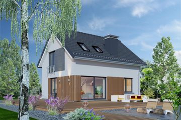  Projekt domu Domidea 68 (WAC1117) - projekt domu parterowego z poddaszem - Zdjęcie 3