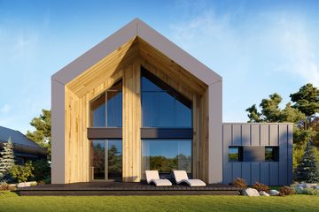  Projekt domu Miko 2 (BSE1229) - projekt domu parterowego z poddaszem - Zdjęcie 2