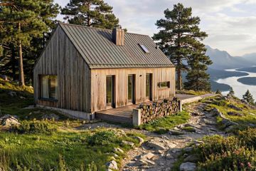  Projekt domu Kantry - drewniany (GDE1038) - projekt domu parterowego - Zdjęcie 5