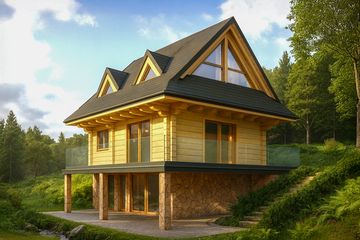  Projekt domu L-311 (SLU1029) - projekt domu parterowego z poddaszem - Zdjęcie 1