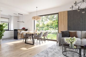 Projekt domu Mokka 17 plus 2 - parterowy dom o powierzchni 122,88 m², dach dwuspadowy - ujęcie 7