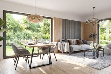 Projekt domu Mokka 17 plus 2 - parterowy dom o powierzchni 122,88 m², dach dwuspadowy - ujęcie 8