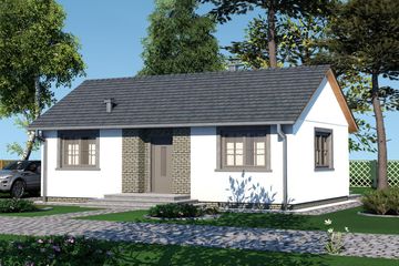  Projekt domu Domek na Miodowej 57 (003 ES 57) (SLF1113) - projekt domu parterowego - Zdjęcie 1
