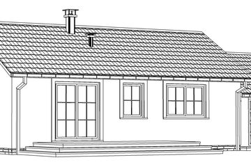  Projekt domu Domek na Miodowej 57+G (003 ES 57+G) (SLF1114) - projekt domu parterowego - Zdjęcie 4