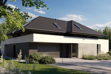  Projekt domu HomeKoncept 96 (KRX1225) - projekt domu parterowego z poddaszem - Zdjęcie 1